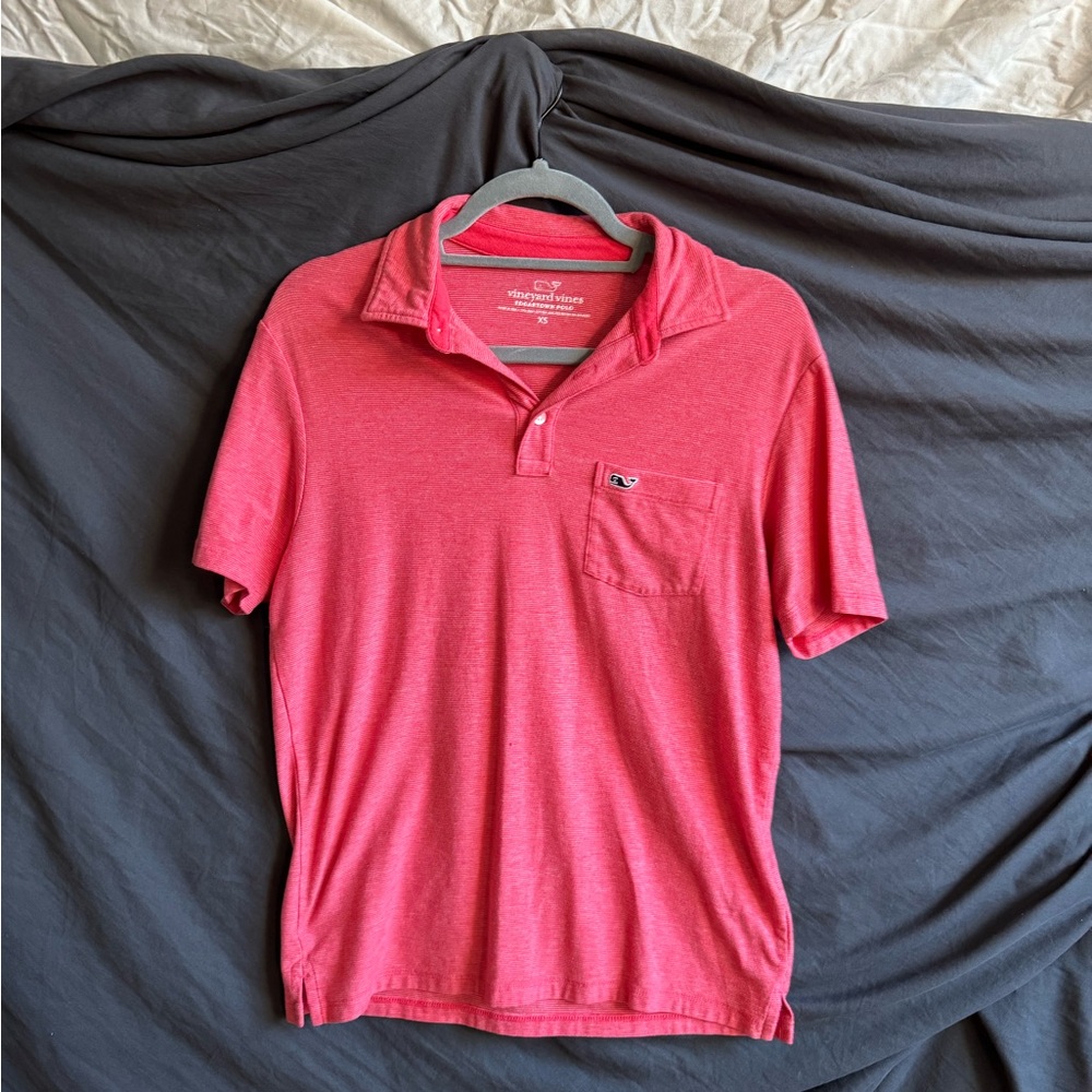 Vineyard Vines Vibrant Pink Polo Shirt